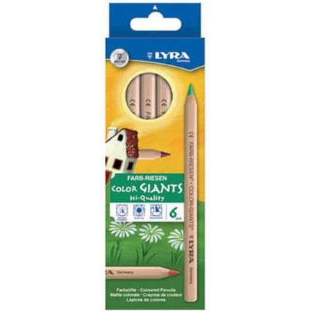 Lyra, Malstifte, Farbstift Farb-Riesen farbig sortiert 6 St./Pack. (Mehrfarbig, 6 x)