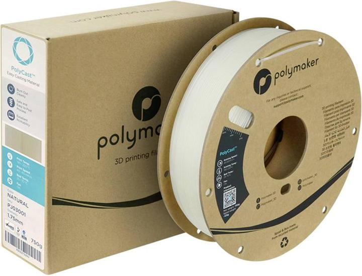 Immagine prodotto Polymaker PolyCast - Naturale - 1.75mm (1.75 mm, 750 g)