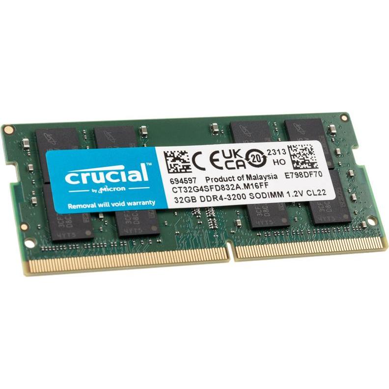 Thumbnail - Crucial Laptop Memory (1 x 32GB, 3200 MHz, DDR4-RAM, SO-DIMM), RAM, Grün