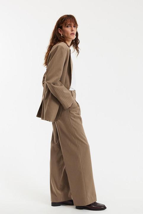 Actual product image La Redoute Collections Gestreifte Loose-Fit-Hose (36)