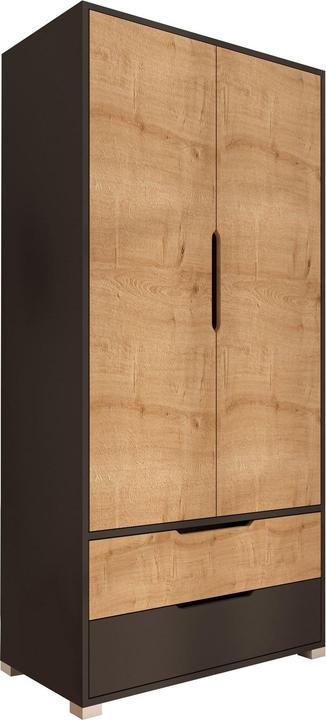 Anthracite and sapphire oak