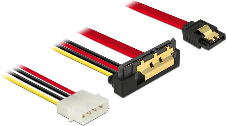 Produktbild Delock SATA Kabel & Molex Strom, 30cm, gew. (30 cm, SATA III)