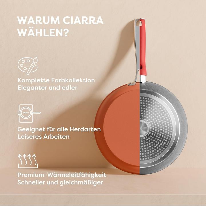 Actual product image Ciarra Beyond Cookware Set (Frying pan, Pot, Aluminium, Cast iron)