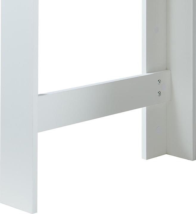 Produktbild En.Casa Bartisch Danderyd 120x60x106 cm mit 3 Ablagefächern Weiss/Eicheoptik