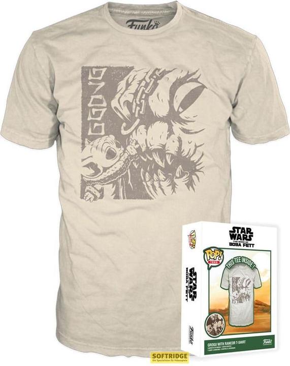 Funko Star Wars Boxed Tee T-Shirt Grogu w/Rancor Size M (M)