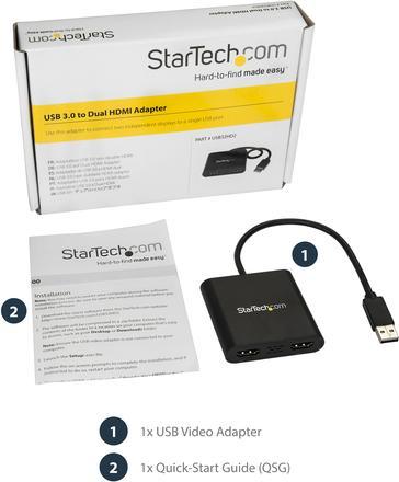 Immagine prodotto StarTech USB32HD2 (HDMI, 31.50 cm)