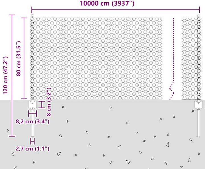 Produktbild vidaXL Aussenbarriere