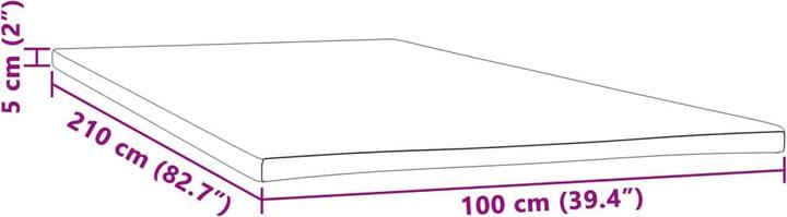 Produktbild VidaXL Matratzenauflage (100 x 210 cm)