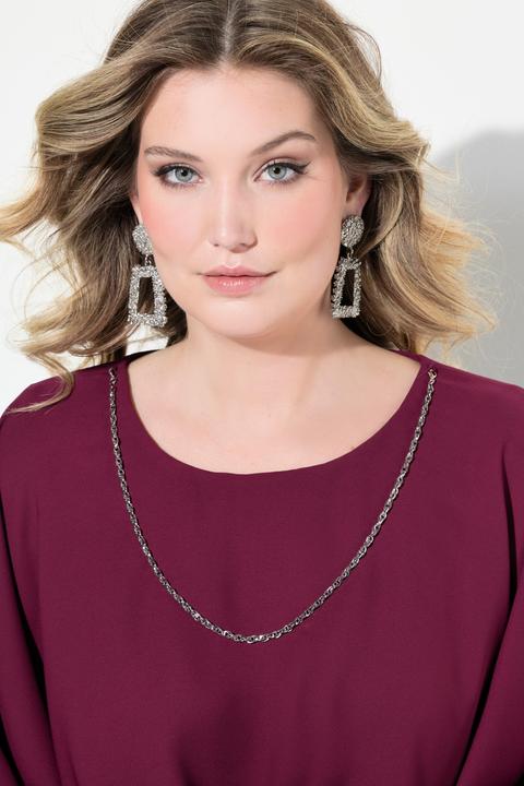 Actual product image Miamoda Blouse with draped shoulders and removable chain (42)