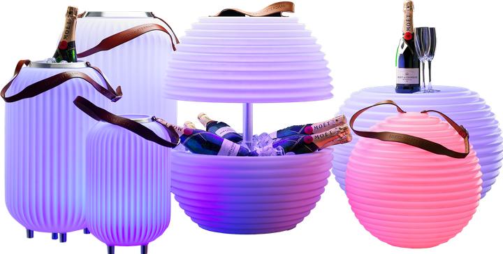 Produktbild Nikki.Amsterdam The Ball Akku-LED-Leuchte, mehrfarbig (RGB), Fernbedienung, strahlwassergeschützt (