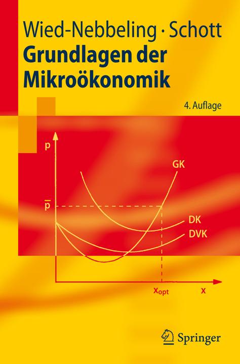 Produktbild Grundlagen der Mikroökonomik (Deutsch, Helmut Schott, Susanne Wied-Nebbeling, 2007)