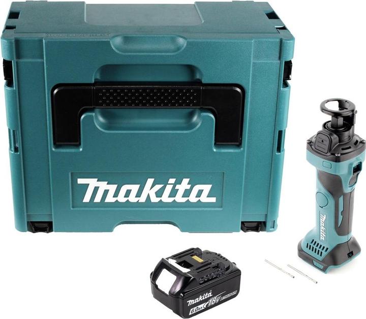 Actual product image Makita DCO 180 G1J Battery rotary cutter 18 V 30,000 rpm + 1x battery 6.0 Ah + Makpac - without charger