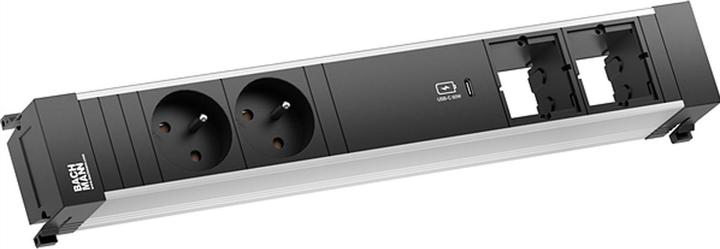 Produktbild Bachmann POWER FRAME L 2xUTE 916.5321xUSB C 60W 2xCM 0,2m GST18 (2 x, CEE 7/5, 0.20 m)