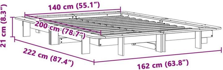 Actual product image vidaXL Bed (140 x 200)