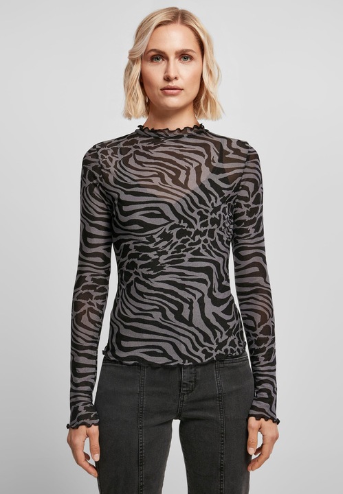 Immagine prodotto Urban Classics Donna AOP Mesh Turtleneck Longsleeve (3XL)