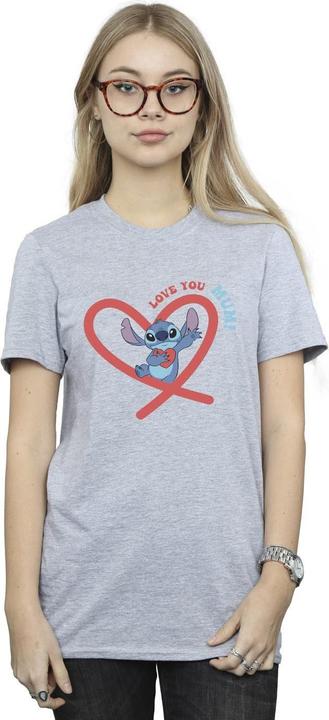 Immagine prodotto Disney Lilo & Stitch Love You Mum Maglietta Ampia Donna (XXL)