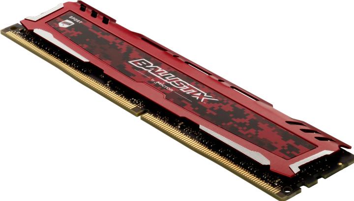 Produktbild Crucial Sport LT 32GB DDR4 KIT 16GBx2 3200 DIMM 288pin red DR (2 x 16GB, 3200 MHz, DDR4-RAM, DIMM)