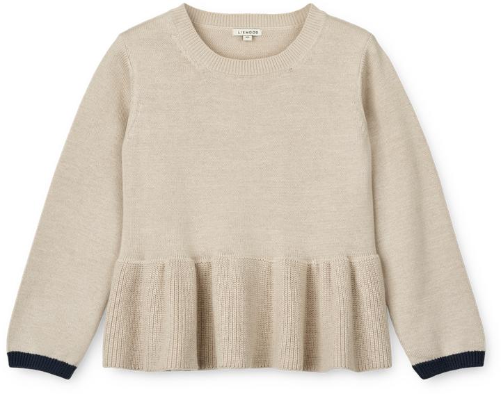 Actual product image Liewood Esme knitted jumper Sandy (116)
