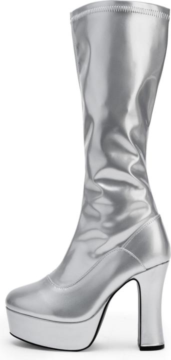 Produktbild Pleaser Plateau Stiefel mit Reissverschluss silber