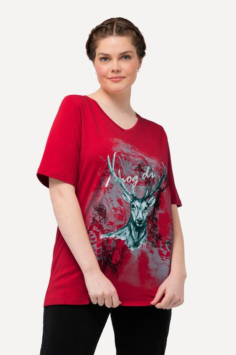 Actual product image Ulla Popken Deer Short Sleeve Graphic Tee (42, 44)