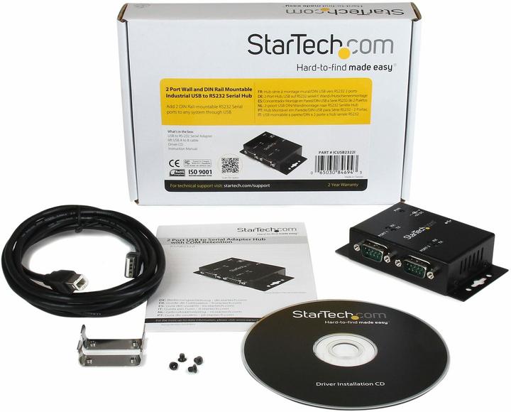 Produktbild StarTech 2x USB To Serial Adapter Hub (USB-B, 2 Ports)