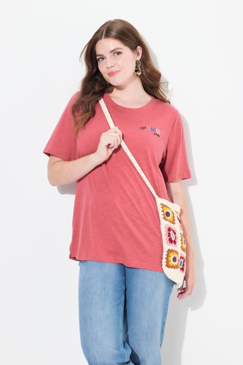 Actual product image Ulla Popken Eco Cotton Optimist Logo Tee (46, 48)