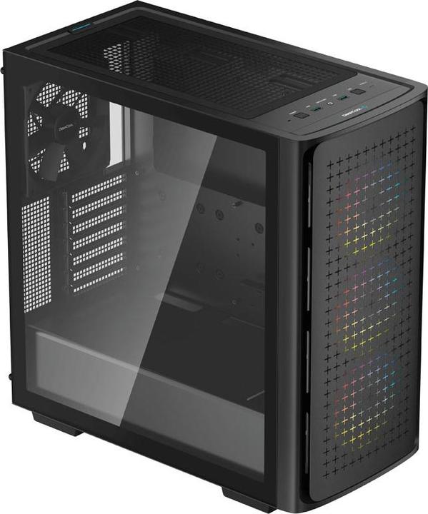 Actual product image Deepcool MID-TOWER HOUSING CK560 Side Window, Black, Mid-Tower, Power Supply Included in Faith No. (ATX, mATX, E-ATX, Mini-ATX)