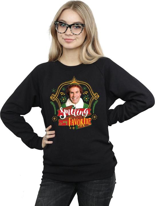 Actual product image Elf Womens/Ladies Buddy Smiling Sweatshirt (S)