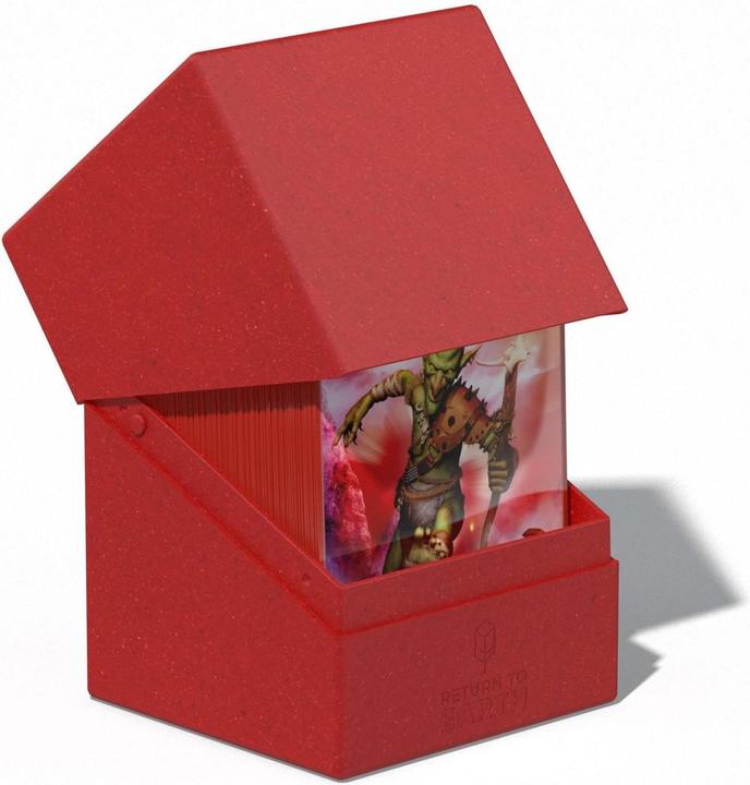 Actual product image Ultimate Guard Card Box Return To Earth Boulder Deck Case 100+ Red