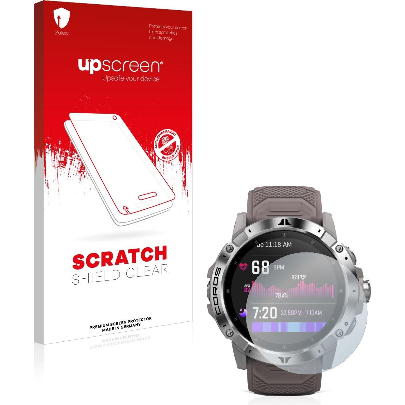 upscreen Scratch Shield Displayschutz, Smartwatch Schutzfolie, Transparent