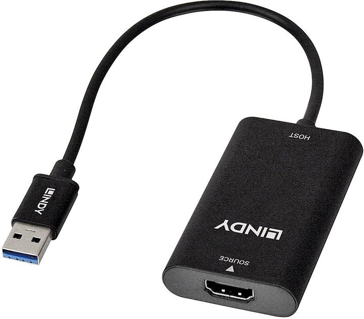 Produktbild Lindy USB Typ-A zu (HDMI, 15 cm)