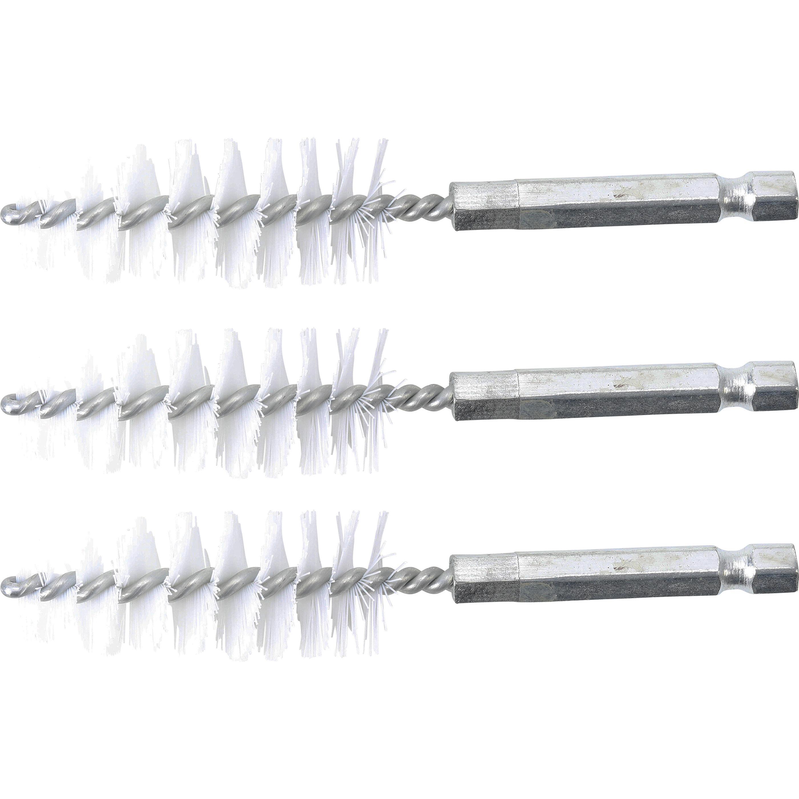 BGS, Schleifmittel, Nylonbürste 19 mm Antrieb Aussensechskant 6,3 mm (1/4") 3-tlg.