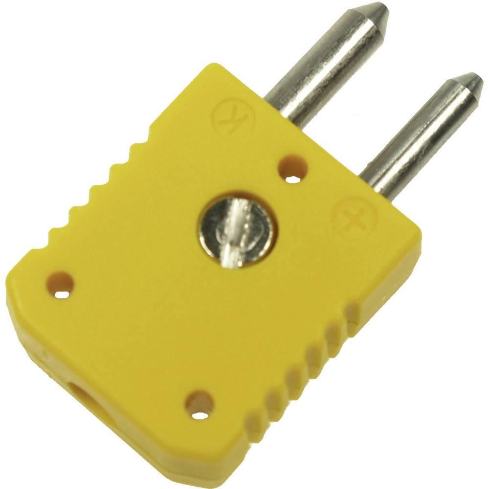 B+B Thermo-Technik Standard-Thermoelementsteckver, Elektronikkabel + Stecker, Gelb