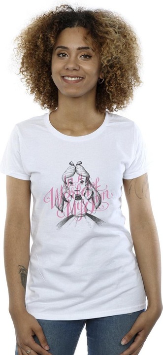 Actual product image Disney Womens/Ladies Alice In Wonderland In A World Of My Own Cotton T-Shirt (S)