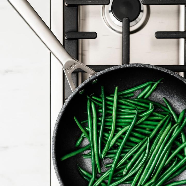 Image du produit Ninja C62000EU Zerostick (28 cm, Ensemble de casseroles et de poêles de cuisson, Acier inoxydable)
