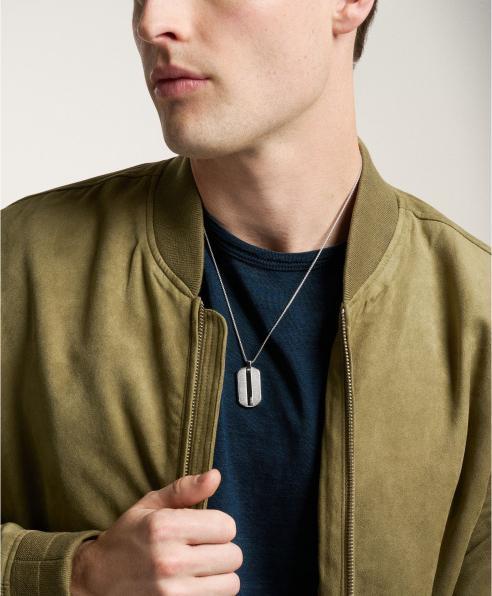 Produktbild Fossil JF04882040 Heren Collier 55.9 cm - Zilverkleurig (Edelstahl, 50 cm)