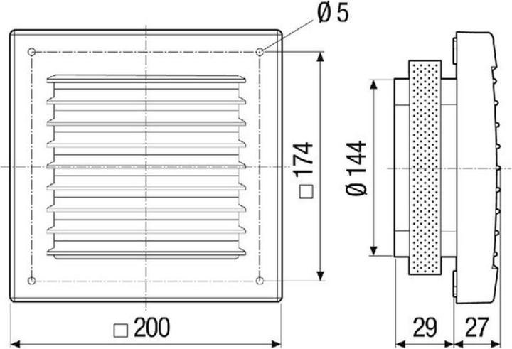 Actual product image Maico External grille for aeration SG 150/1 and ventilation DN150 white 0059.0997