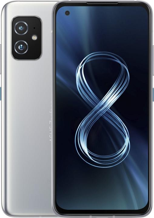 ASUS Zenfone 8 (16GB) (256 Go, Horizon Silver, 5.92", Double SIM, 64 Mpx, 5G)