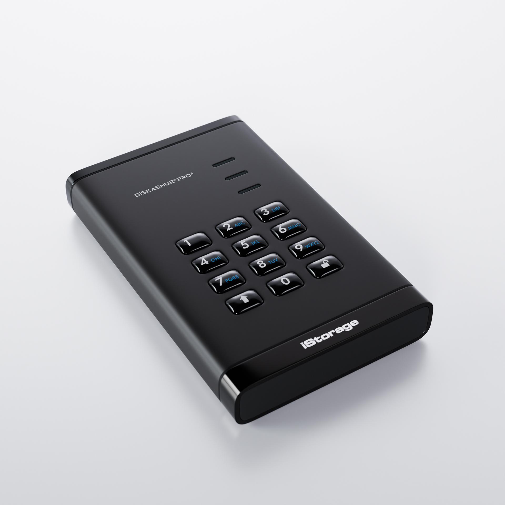 Thumbnail - iStorage diskAshur PRO3 SSD 1TB (1000 GB), Externe SSD, Schwarz