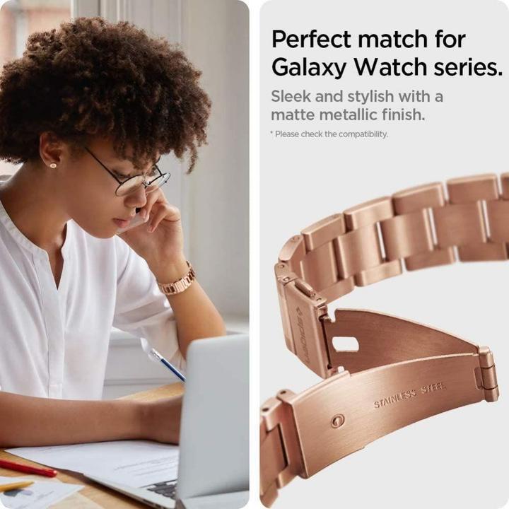 Immagine prodotto Spigen 600WB24982 Accessori per smartwatch Cinturino in acciaio inossidabile Rosé (Acciaio inossidabile)