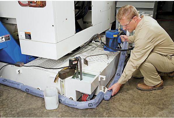 Produktbild New Pig BLUE Bindevlies-Saugstrumpf Universal, VE à 40 Stk, Länge 1220 mm, Ø 80 mm (40 Stk.)