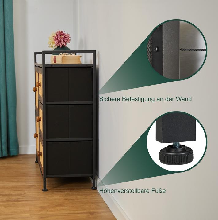 Actual product image Relaxdays Chest of drawers (85 x 31.5 x 77 cm)