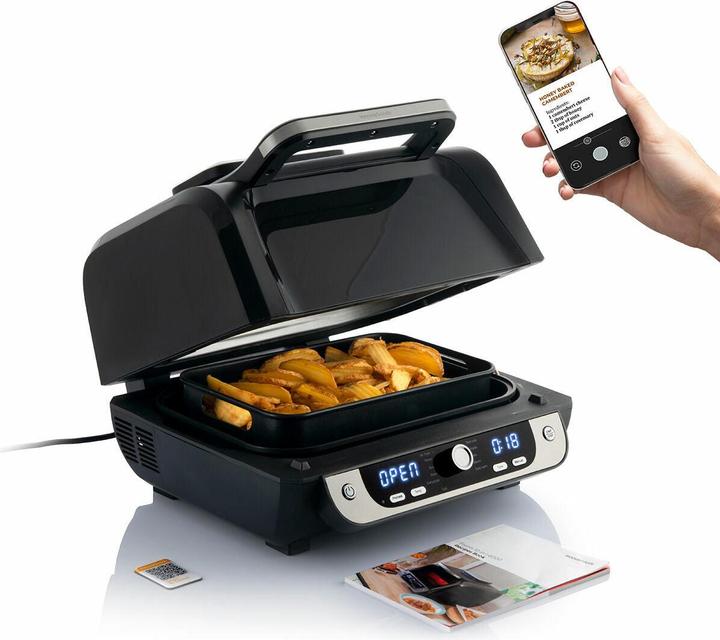 Actual product image InnovaGoods Hot air fryer with grill, accessories and recipe book Fryinn 12-in-1 6000 3400 W 6 L