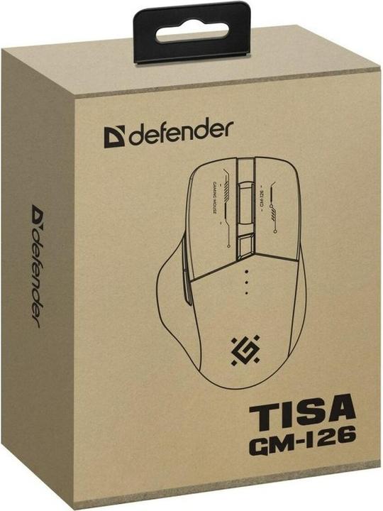 Actual product image Defender MYSZ GM-126 TISA RF+BT OPTIC 1600dpi 6P BIAŁA (Wireless)