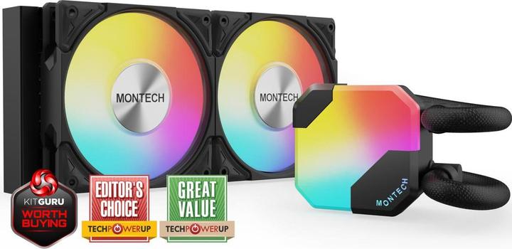 Productafbeelding Montech Hyper Flow ARGB 240 AIO, Zwart