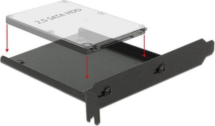 Produktbild Delock Einbaurahmen für 1 x 2.5"HDD/SDD