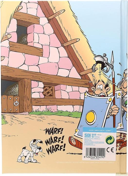 Image du produit SD Toys Asterix : Astérix - Notice Book with light function (A5, À rayures)