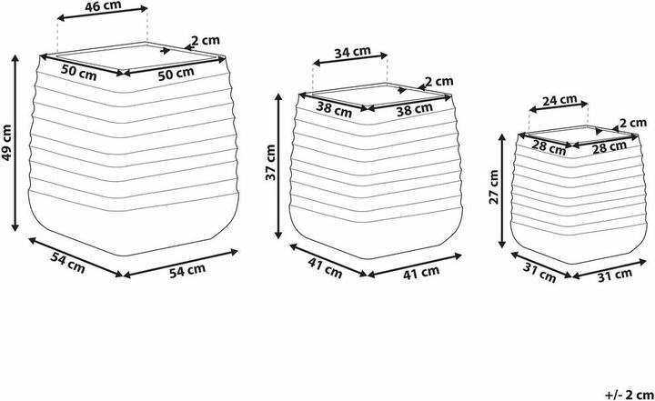 Produktbild Beliani Parikia (50 x 50 x 49 cm)