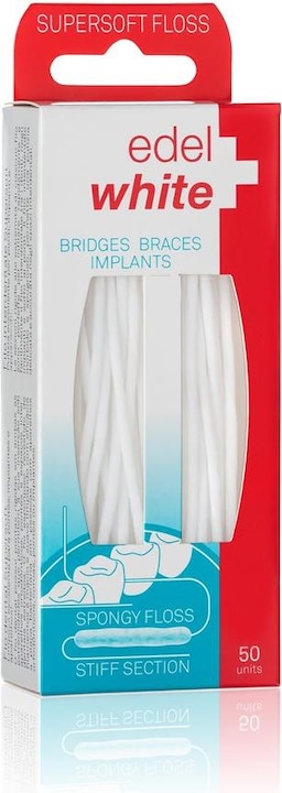 Actual product image Edel + White Supersoft Floss dental floss 50 strands