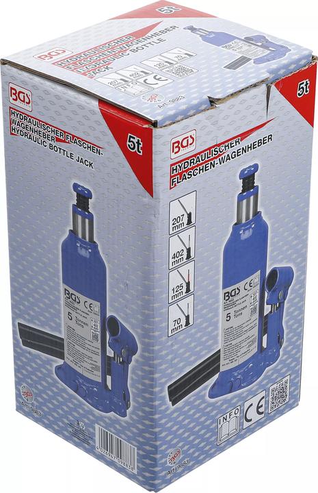 Actual product image BGS Hydraulic Bottle Jack 5 t